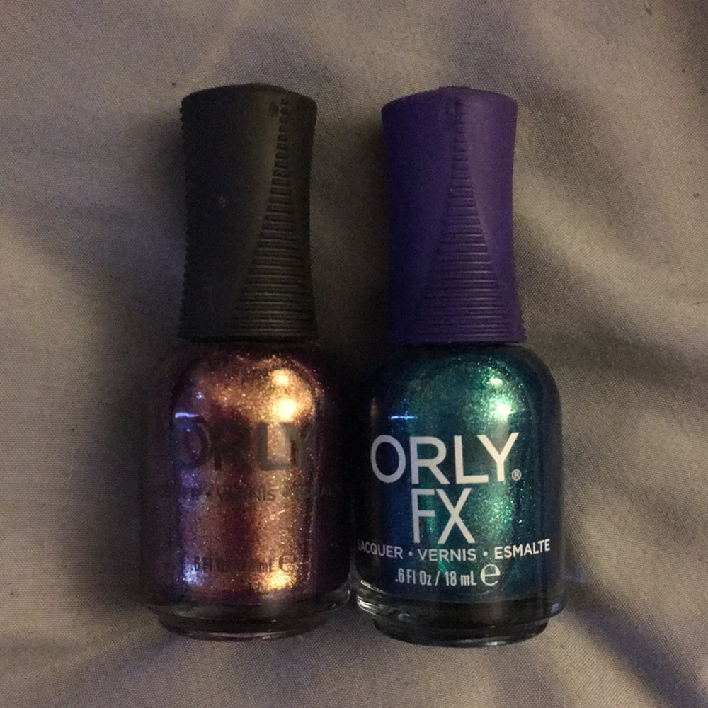 Two orly nail lacquers
